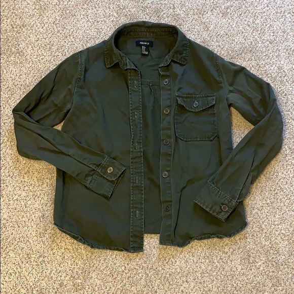Forever 21 Army Green Jacket - Picture 2 of 3